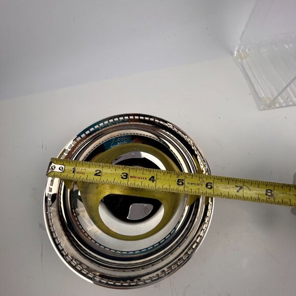 Skyscraper Design Bowl by Richard Meier for Swid Powell Silverplated 1980s 6" - Picture 13 of 16